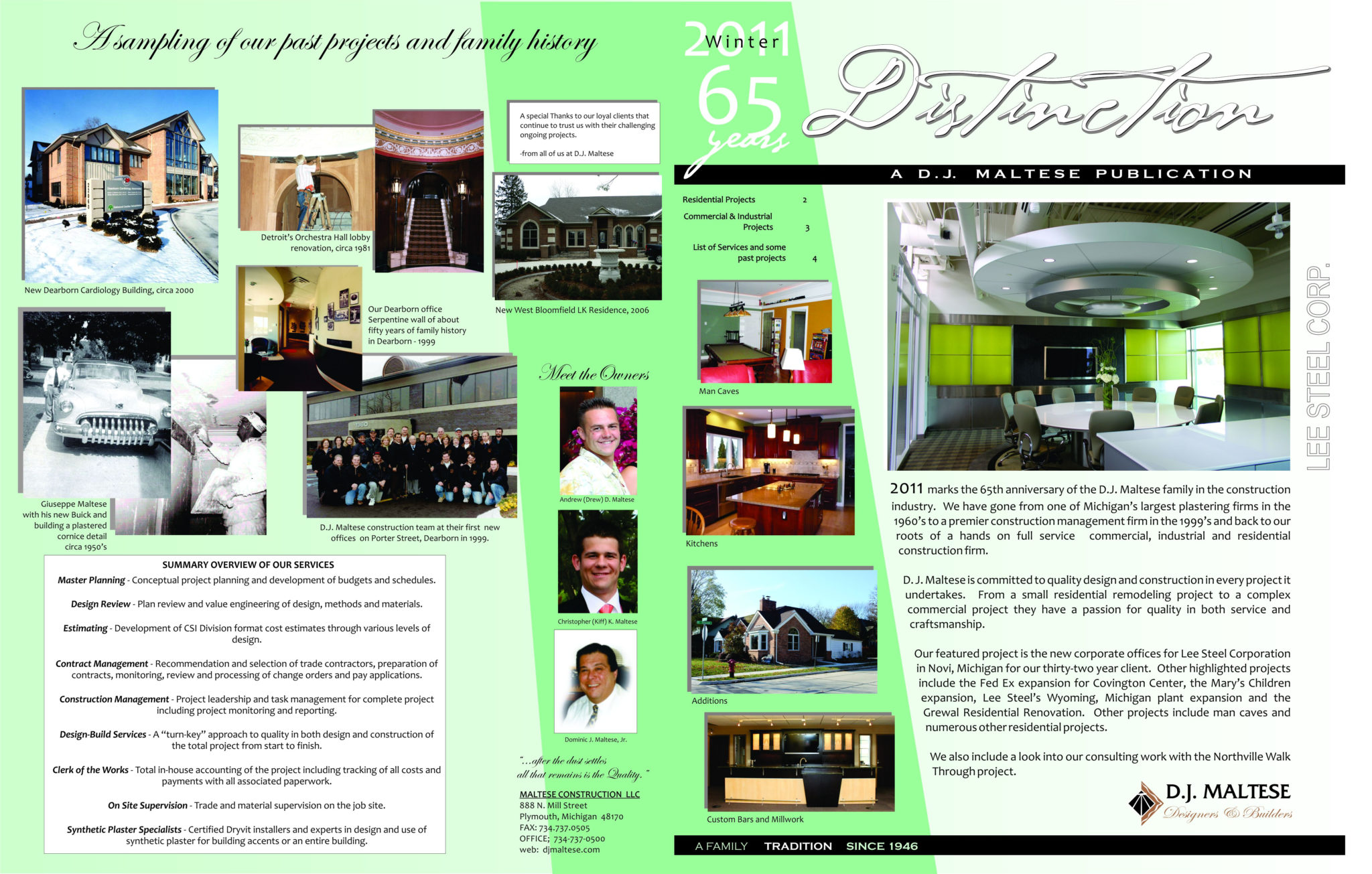 Construction Newsletter Winter 2011